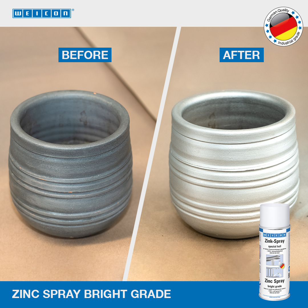 Zinc Spray bright grade | cathodic corrosion protection with approval for use in the food sector